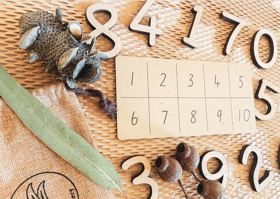 Tableau TENS numéroté en bois