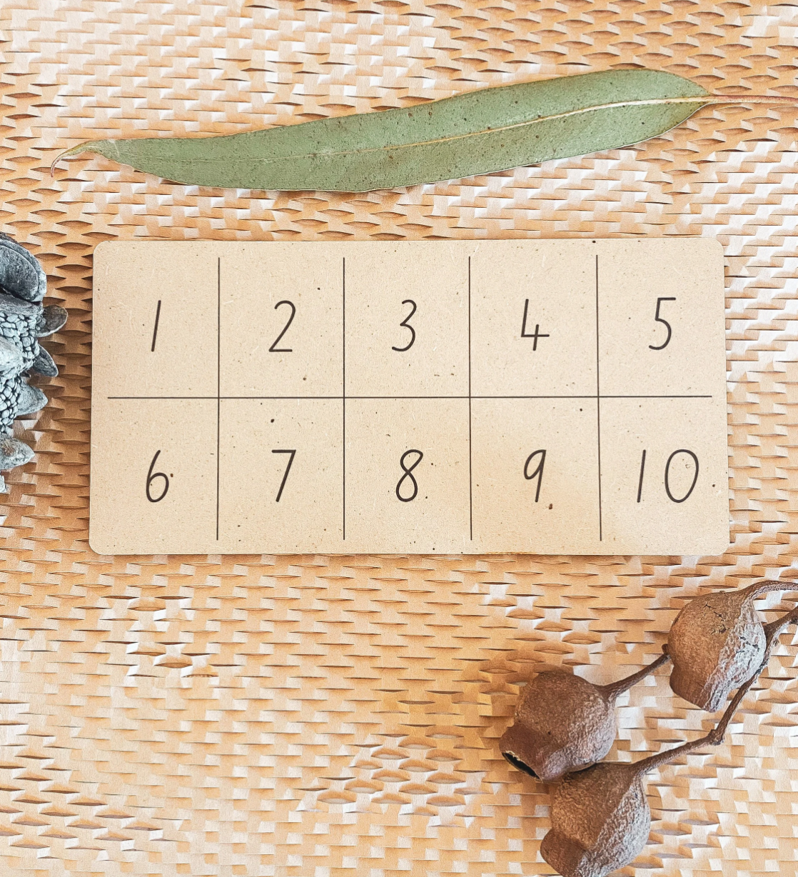 Tableau TENS numéroté en bois