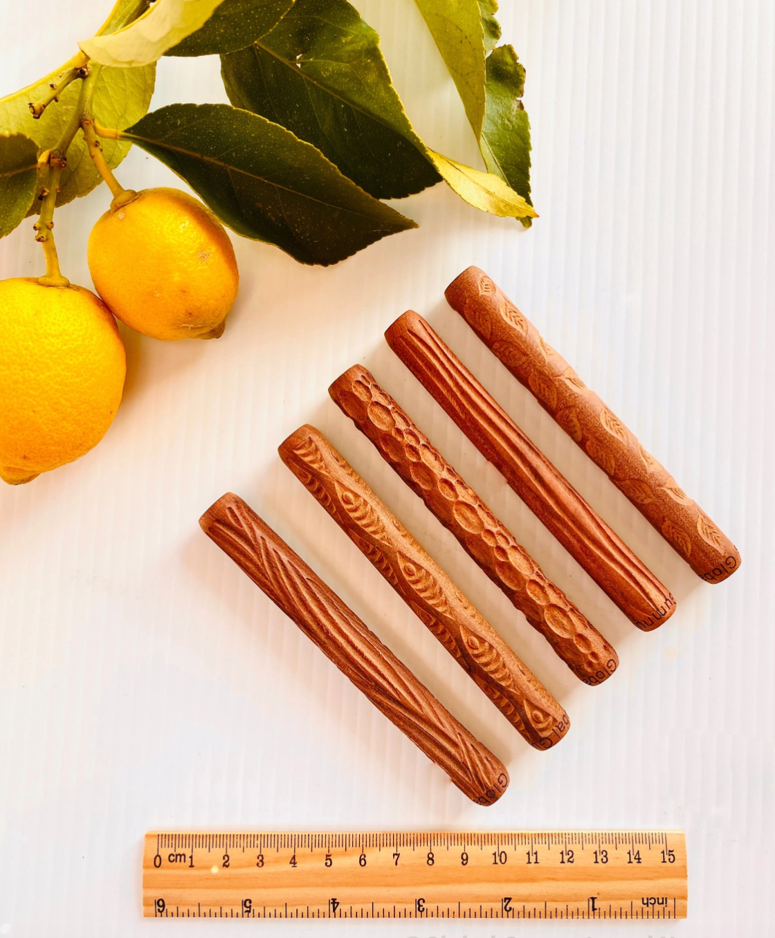 Detailed pattern rolling pins for kids