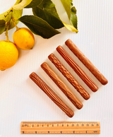 Rouleau à pâtisserie en bois à motifs détaillés (5 motifs)