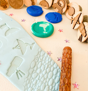 Detailed pattern rolling pins for kids