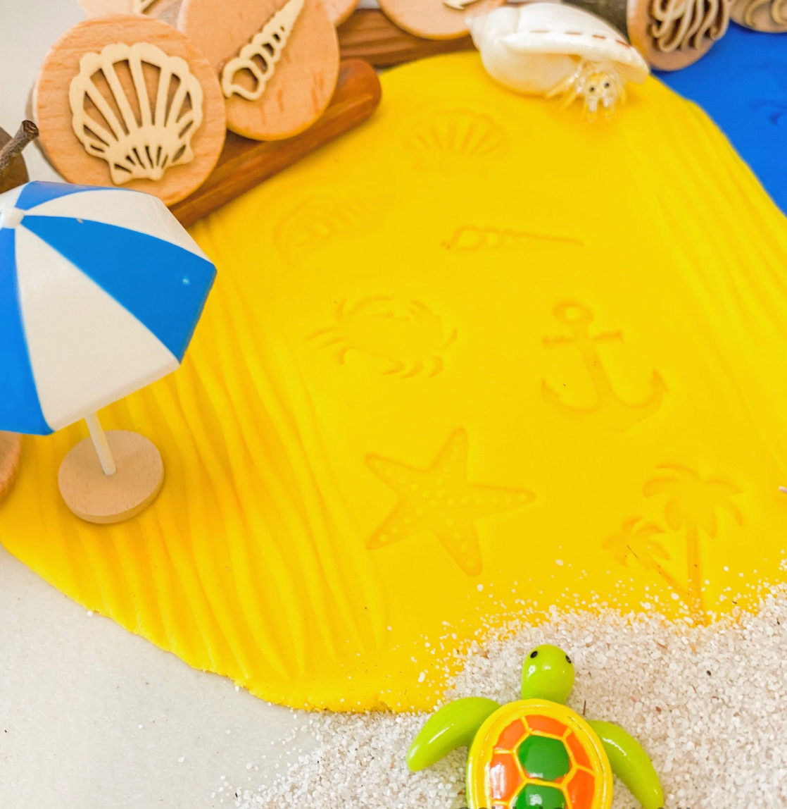 Detailed pattern rolling pins for kids