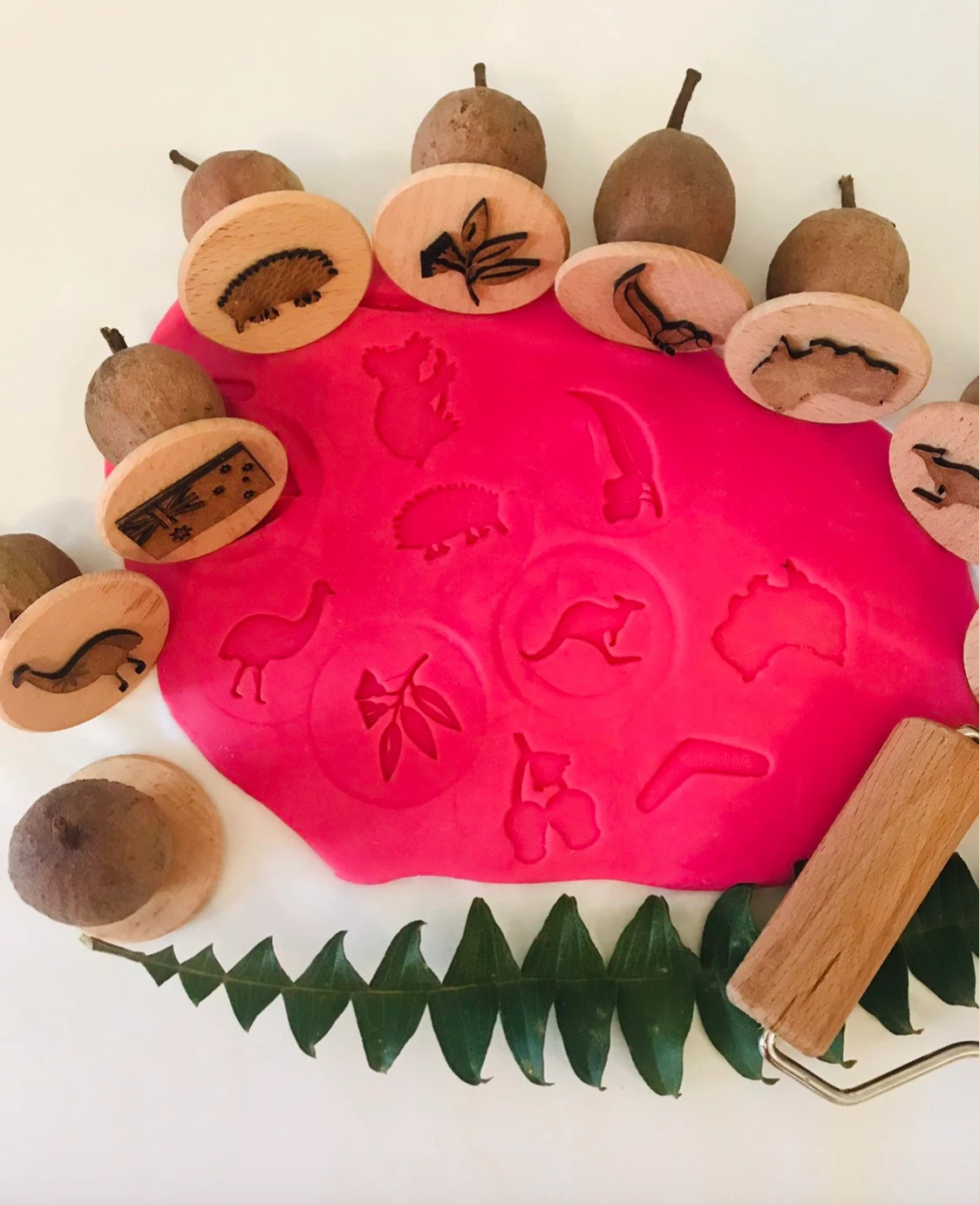 Australian Animal Gumnut Playdough Stamps