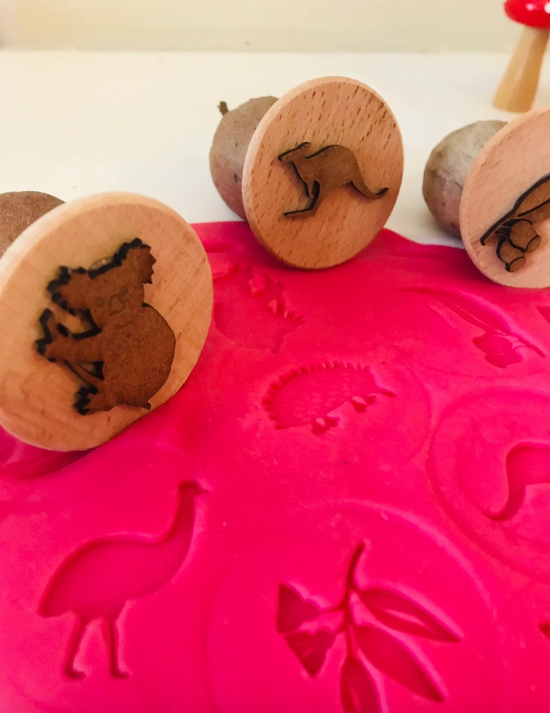 Australian Animal Gumnut Playdough Stamps