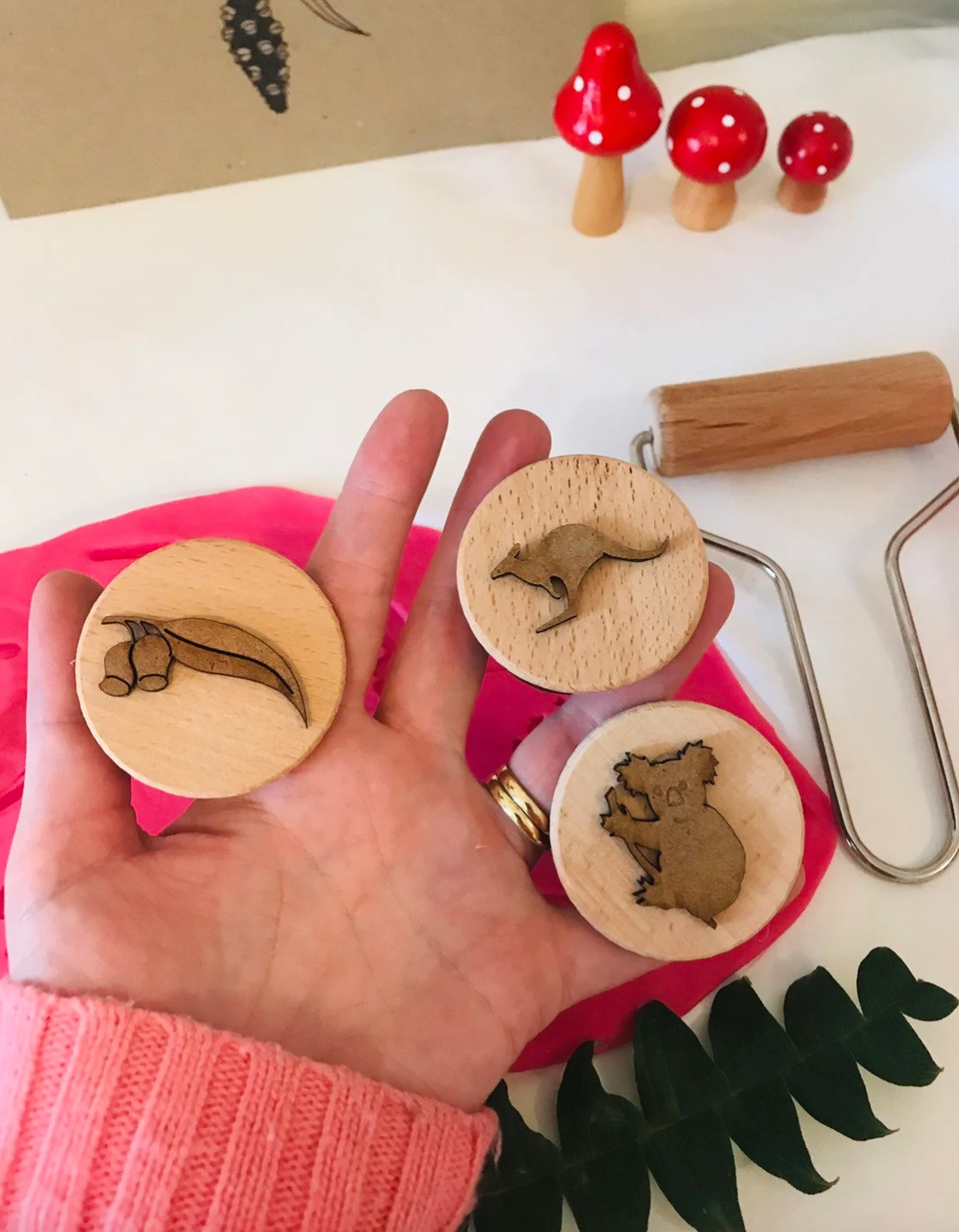 Australian Animal Gumnut Playdough Stamps