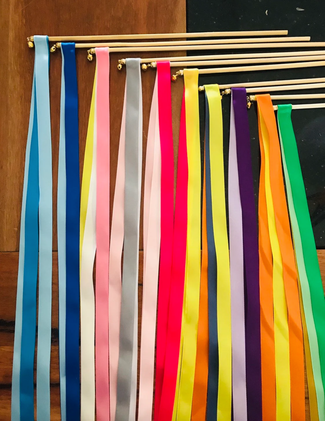 Multi Colour Dancing Ribbon Party Wands