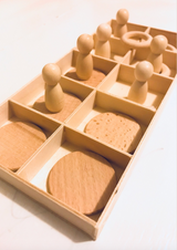 Caja de almacenamiento abierta de pino