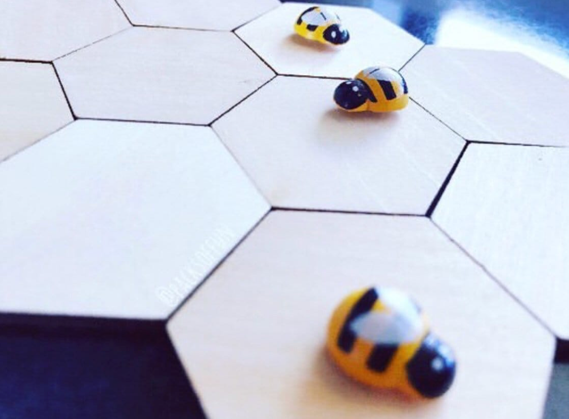 Wooden Mini Bees (Small)