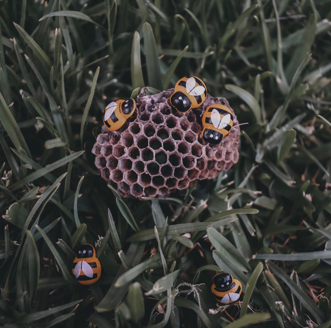 Wooden Mini Bees (Small)