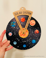 Reloj giratorio DIY - Planetas del Sistema Solar - Herramienta digital para niños