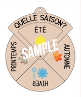 Cadran rotatif DIY - Les quatre saisons (français) - Outil numérique pour enfants