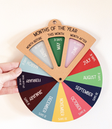 Reloj giratorio DIY - Meses del año - Herramienta digital para niños