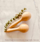 Maracas de madera natural (1 o juego)