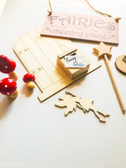 Mail Box – Wooden Fairy Garden: Tiny wooden mailbox for fairy gardens or dollhouses, enhancing imaginative play and whimsical setups.
