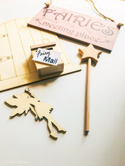 Mail Box – Wooden Fairy Garden: Tiny wooden mailbox for fairy gardens or dollhouses, enhancing imaginative play and whimsical setups.