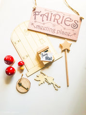 Mail Box – Wooden Fairy Garden: Tiny wooden mailbox for fairy gardens or dollhouses, enhancing imaginative play and whimsical setups.