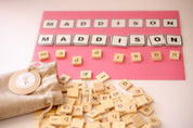 100 Lowercase Tiles: Wooden lowercase letter tiles for learning and activities.