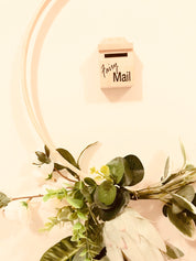 Mail Box – Wooden Fairy Garden: Tiny wooden mailbox for fairy gardens or dollhouses, enhancing imaginative play and whimsical setups.