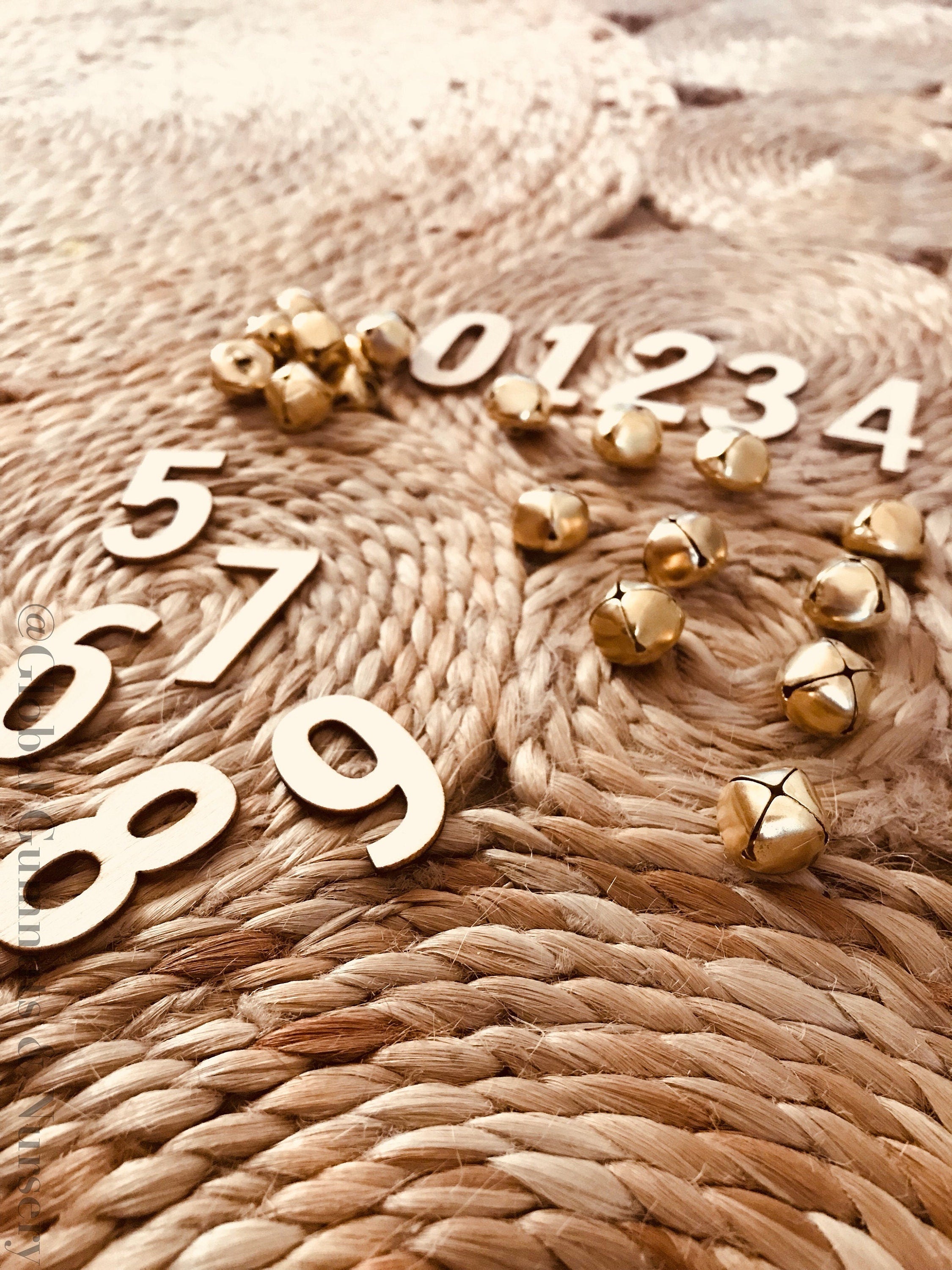 0-9 Wooden Numbers: Set of 10 wooden numbers for learning activities.