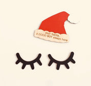 Sleepy eyes decor, a whimsical touch for nursery or kids' rooms.