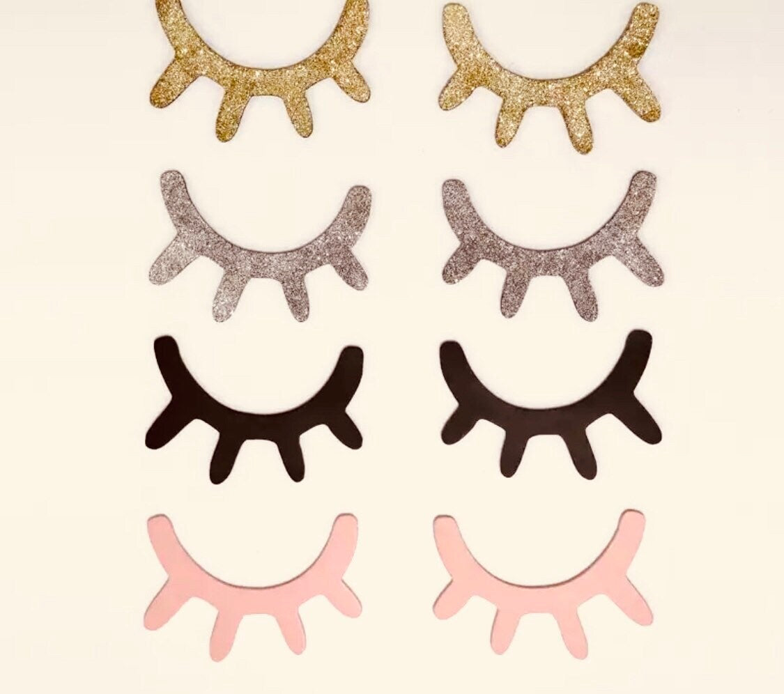 Sleepy eyes decor, a whimsical touch for nursery or kids' rooms.