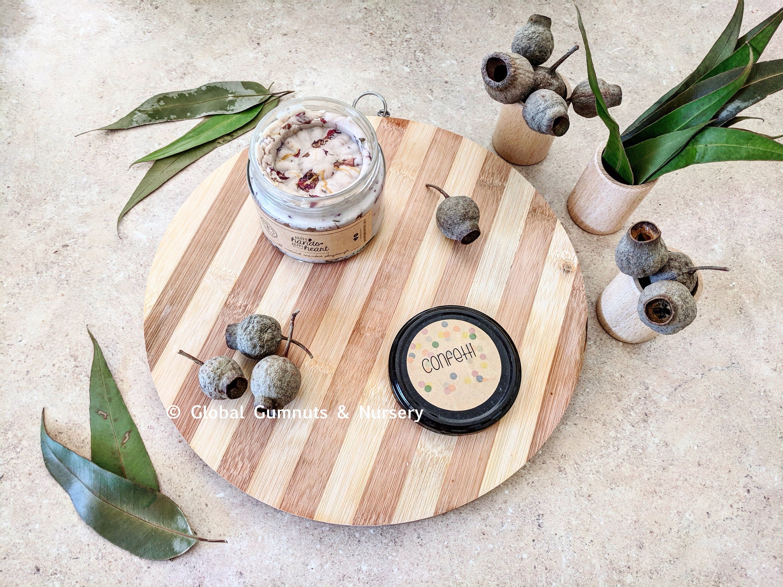 Gum leaves & Eucalyptus Botanicals: Dried botanicals for sensory play and crafting.