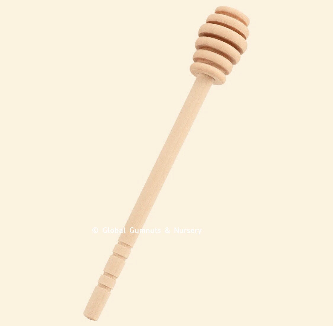Oval honey spoon stick (10cm), a unique pattern creator for your kitchen or crafts.
