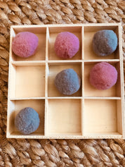 Open storage square display box with 9 compartments, perfect for organizing or display.