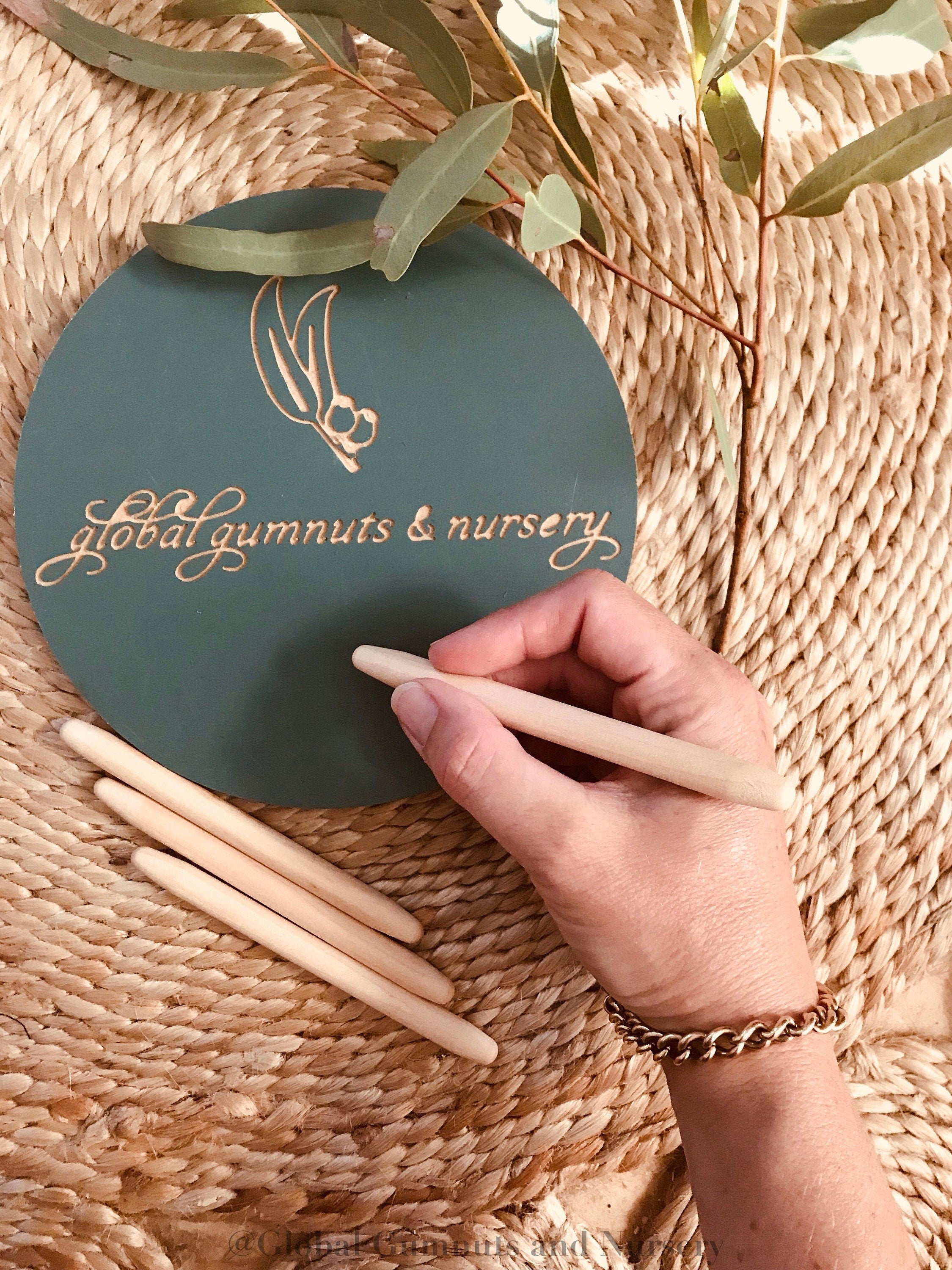 Wooden Pencil Tracing Board Tool: Wooden tool for pre-writing practice and tracing.