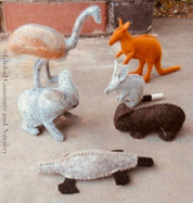 Handcrafted felt Australian animals available individually, perfect for imaginative play or as charming keepsakes.