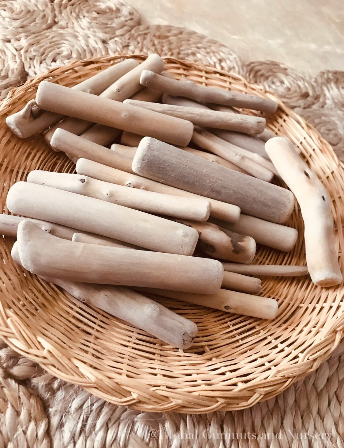 Driftwood Pieces: Natural driftwood pieces for crafts and decor.