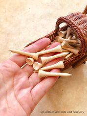CORK and Tools Set: Kids’ wooden hammer and nail set with corkboard and wooden nails for creative crafting and playdough fun.