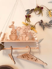 Kangaroo shelfie decor piece, handcrafted with an Australian animal theme.

