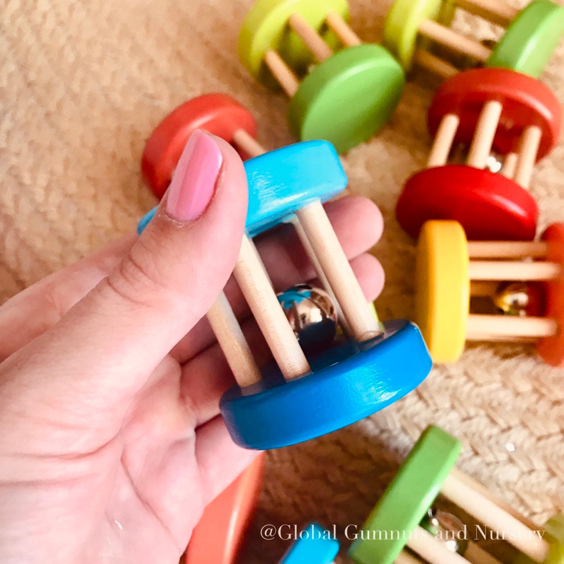 The bell spiral shaker, a fun musical instrument for kids and adults.