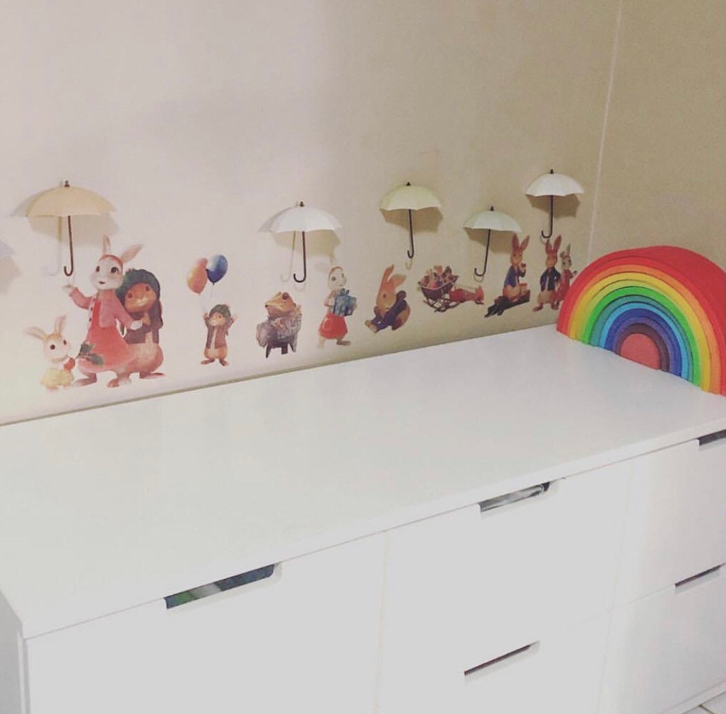 Miniature wall umbrella décor, perfect for fairy umbrellas or elf umbrella displays.