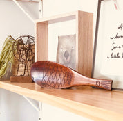 Wooden Fish Spoon: Sensory tool shaped like a fish for scooping and play.