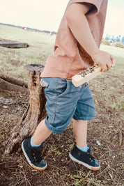 Personalized wooden train whistle, the Gumnut Express adventure whistle.
