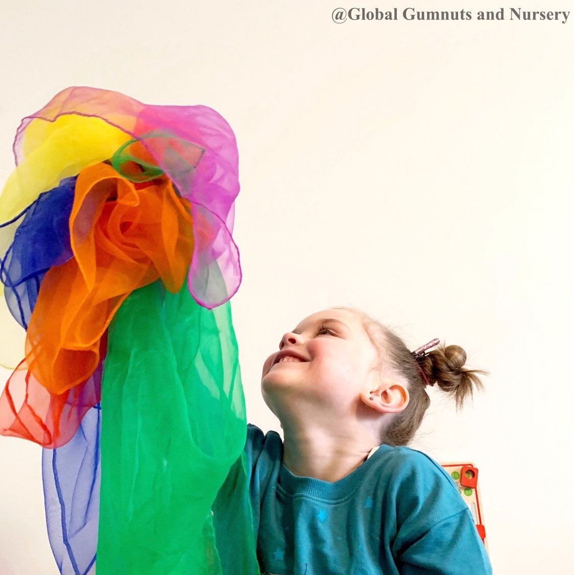 Individual Sensory Scarves: Play silks available individually in various colours for sensory play.