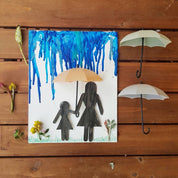 Miniature wall umbrella décor, perfect for fairy umbrellas or elf umbrella displays.