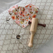 Tik Tok wooden shaker, a handmade musical instrument.
