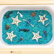 Starfish wooden sets, a beach-themed addition to decor or play.
