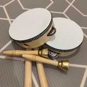 Twin bell set, a charming addition to your percussion collection.