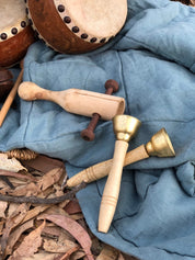 Twin bell set, a charming addition to your percussion collection.