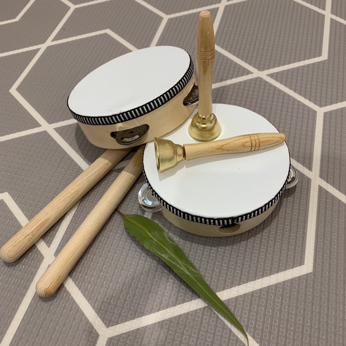 The Tex tambourine, a classic percussion instrument for fun or gifting.