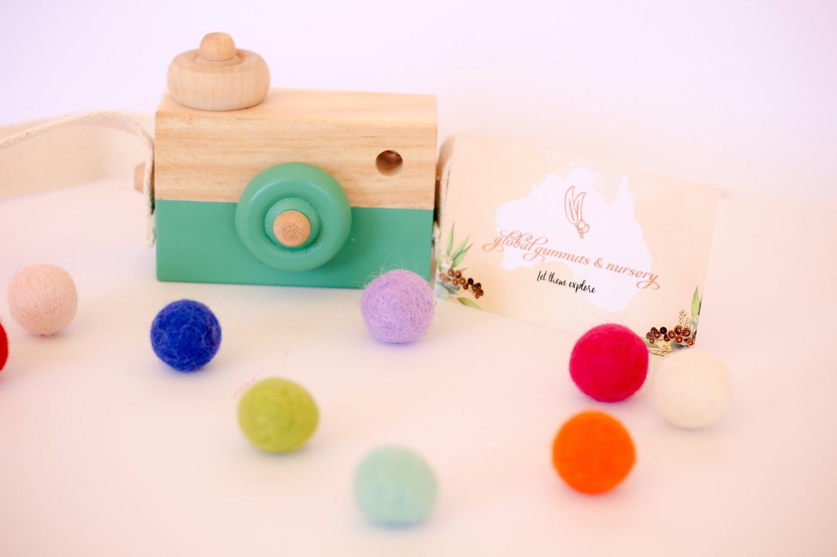 Pure Wool Felt Balls: Soft felt balls in mixed colours for creative play and crafting.