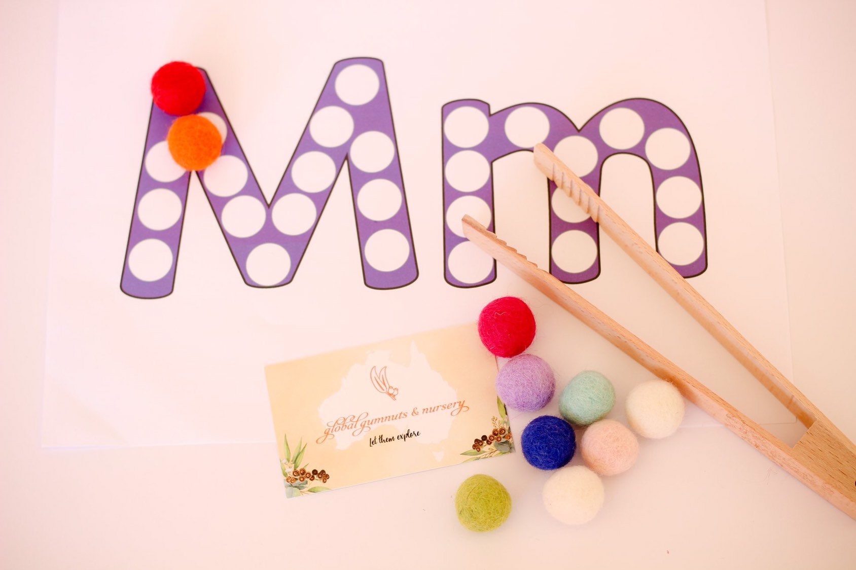Pure Wool Felt Balls: Soft felt balls in mixed colours for creative play and crafting.