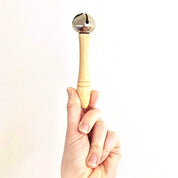Classic handbell, ideal for classroom use, events, or traditional sound effects.