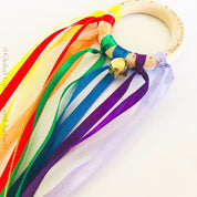 Ribbon Dancing Bells: Colourful musical chimes with ribbons for creative dance and play.