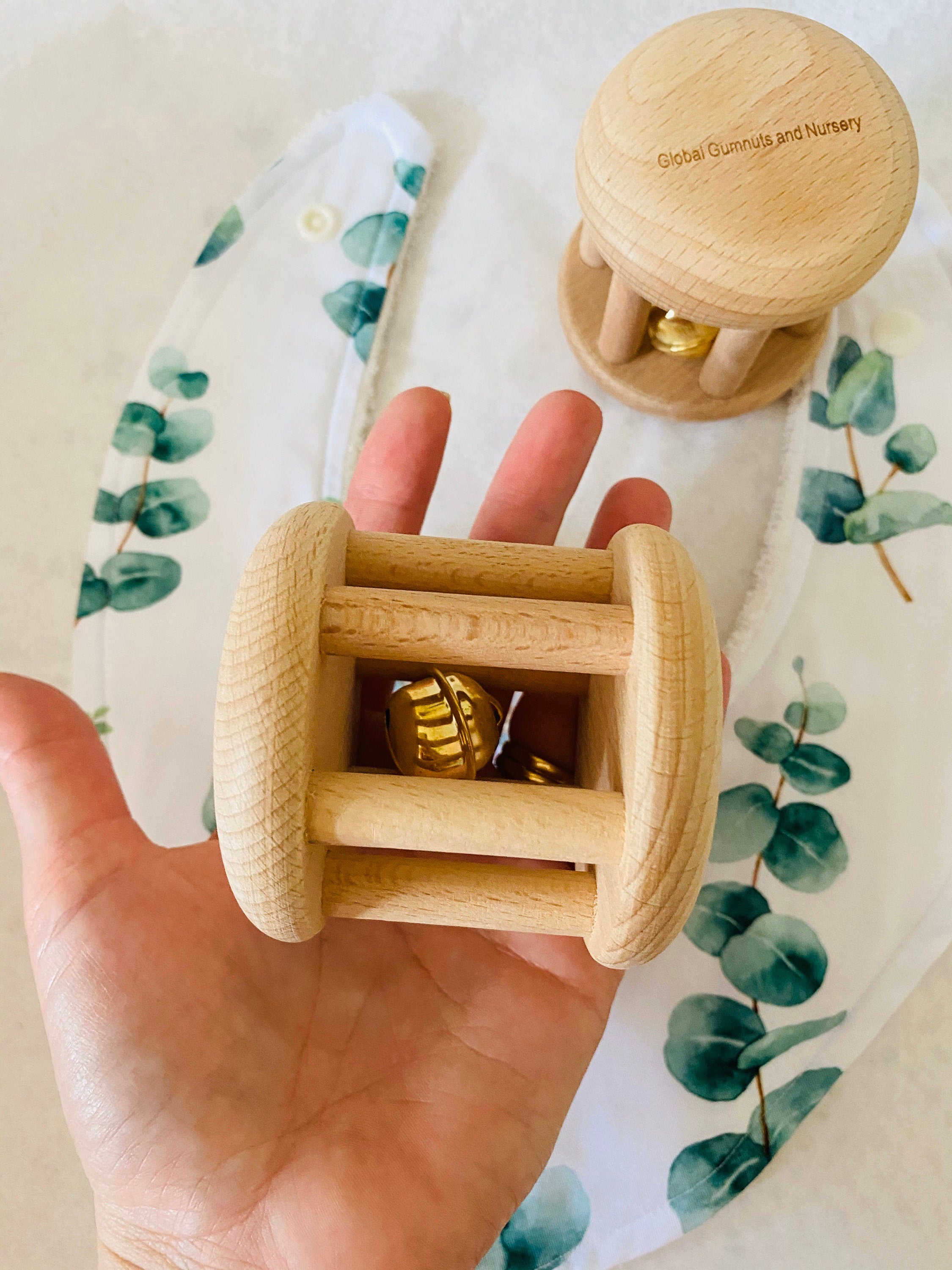 The natural bell spiral shaker, an eco-friendly musical toy.