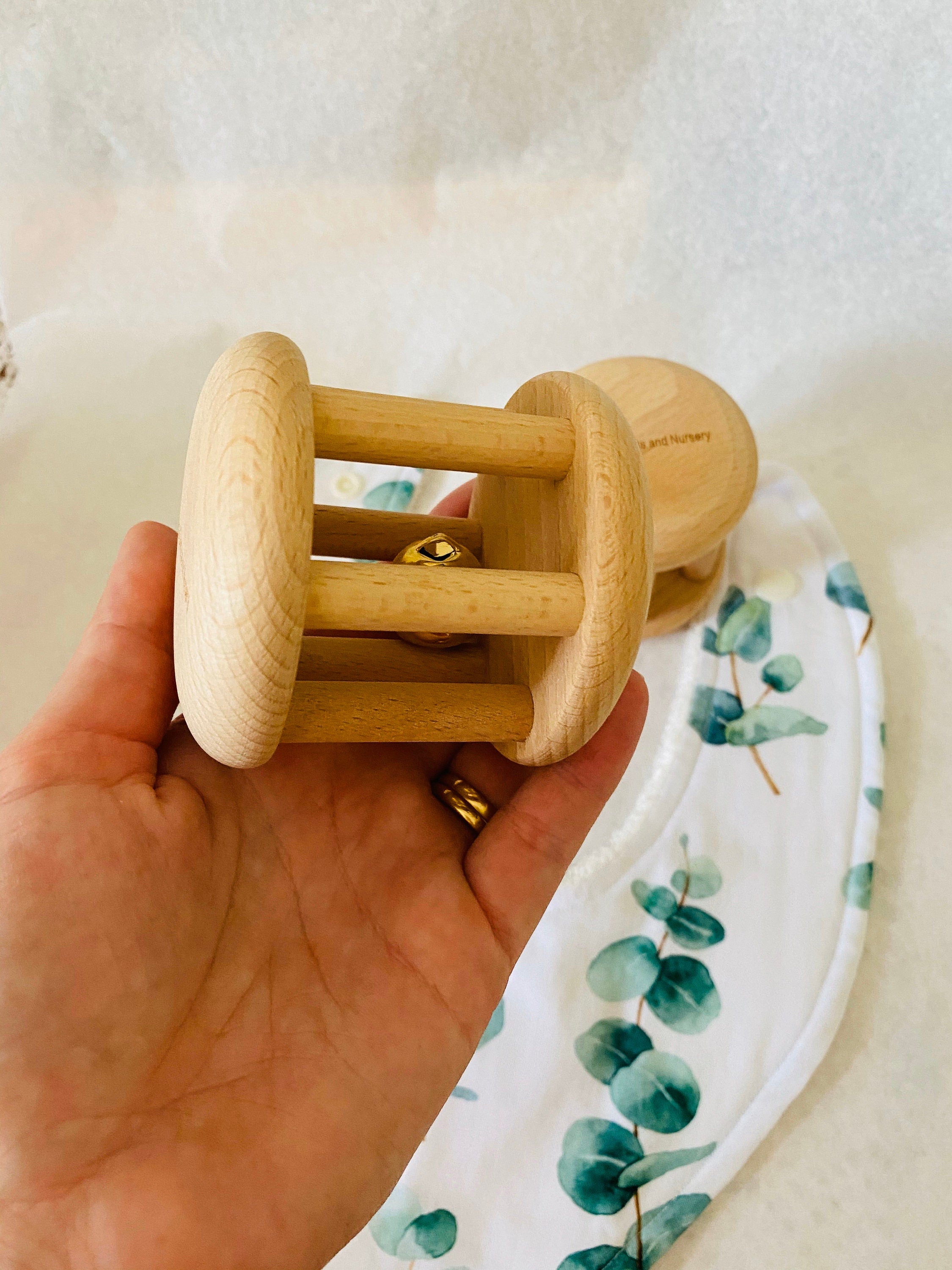 The natural bell spiral shaker, an eco-friendly musical toy.